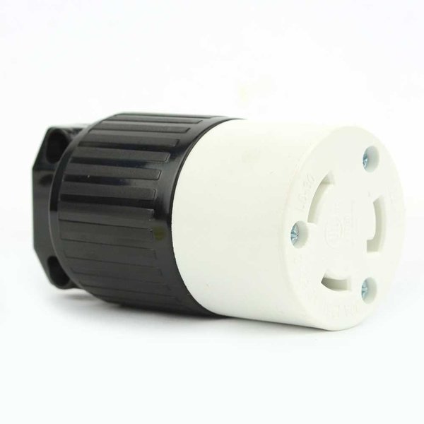 Superior Electric Twist Lock Electrical Receptacle 3 Wire, 30 Amps, 125V, NEMA L5-30R YGA024F